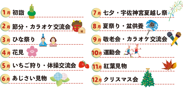 アクトケア年間イベント
